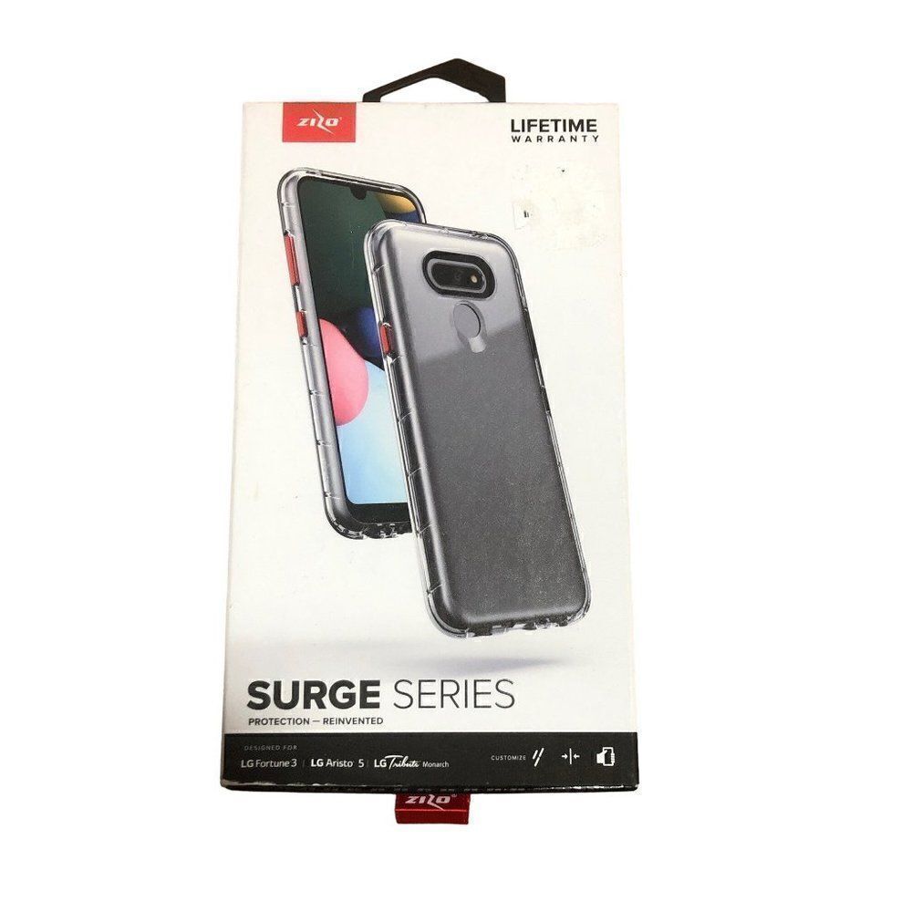 ZIZO Surge Series LG Fortune 3 Aristo 5 Clear Phone Case Cover